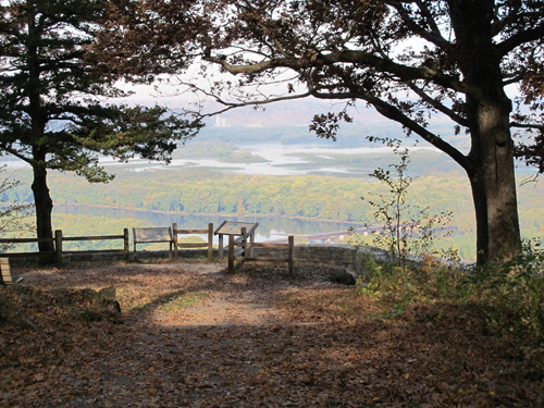 The Wisconsin and Mississippi Rivers merge at Wyalusing State Park in Wyalusing, Wis.