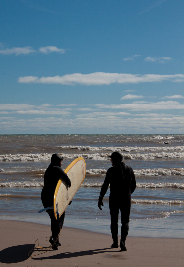 Heading out to Lake Michigan. Photo by Evan Benner