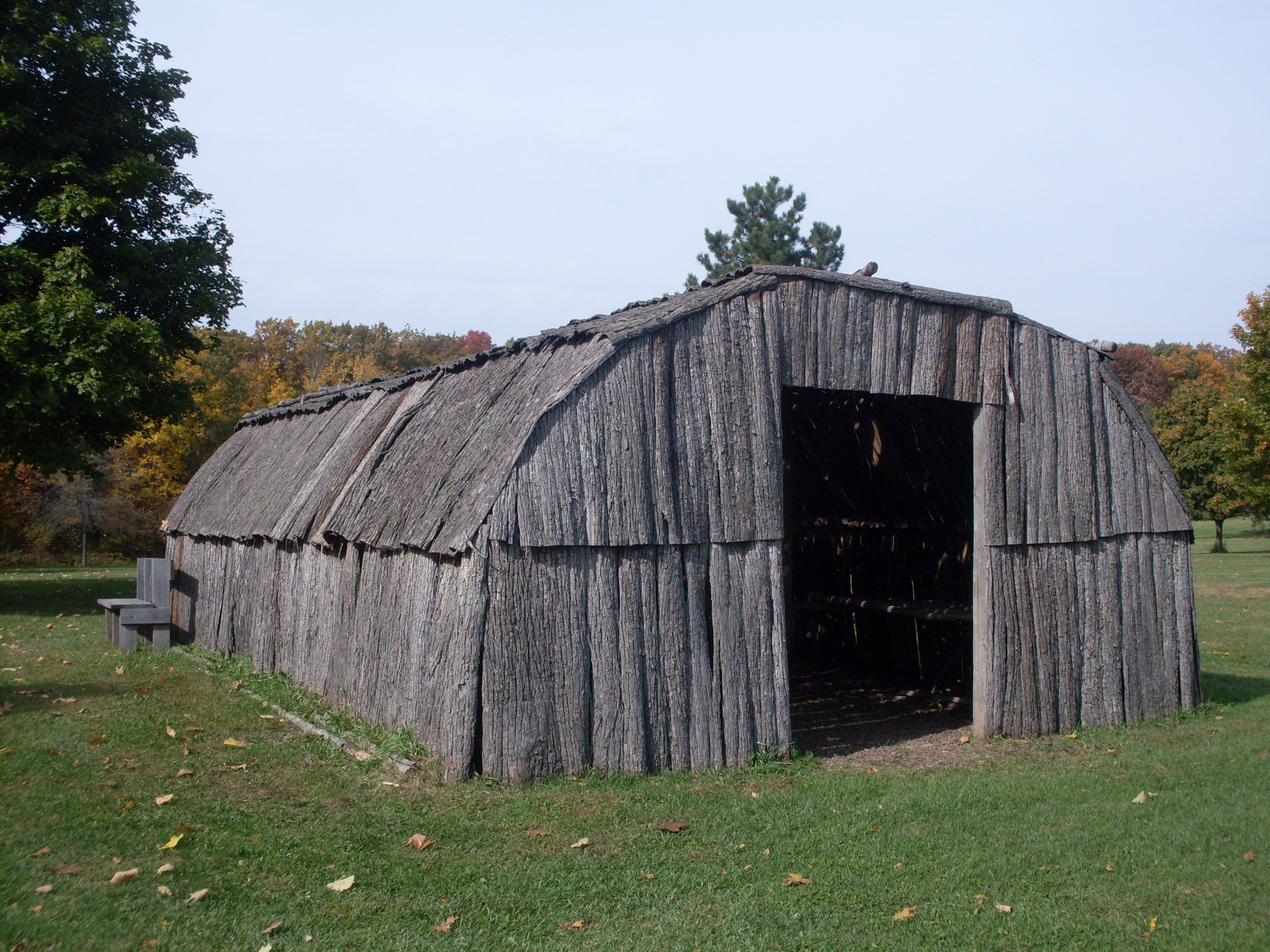 The Oneida hold ceremonies at the longhouse. Photo by Gayle Cottrill